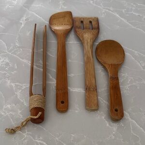 😍FREE With Bundle - Bamboo Kitchen Utensil Set